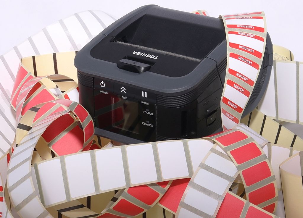 Toshiba Etikettendrucker mit Transponderrollen